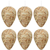 DECYOOL Wasp Nest Decoy pack of 6, brown polyester material
