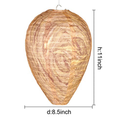 DECYOOL Wasp Nest Decoy size comparison, 8.5 x 11 inches
