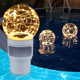 DeeprBlu Pool Chlorine Floater with solar ball light front view