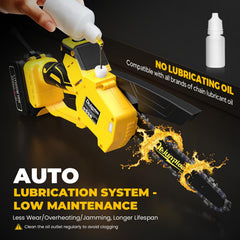 DEJUNPIOOL mini chainsaw lightweight design for easy handling