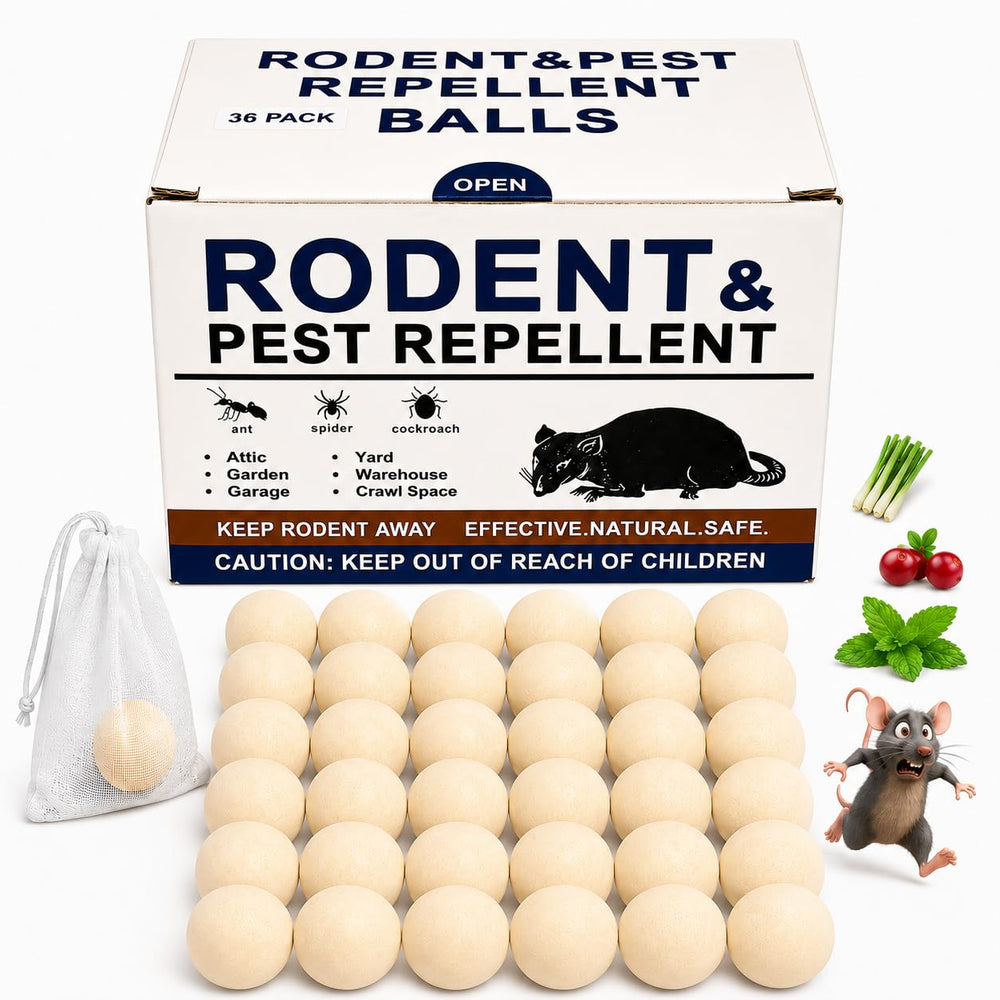 DELRIX Rodent Repellent Ball 36 Pack, peppermint scent