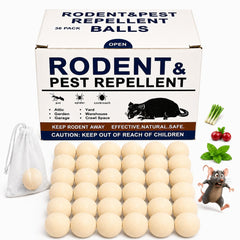 DELRIX Rodent Repellent Ball 36 Pack, peppermint scent
