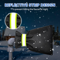 DELUX faucet cover side view showing insulation