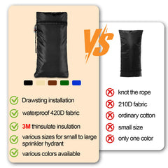 DEMEDO faucet cover showing drawstring detail