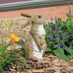 Design Toscano Hopper the Bunny statue side view showing detail