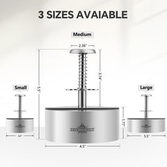 Detachable design of Cuexorik hamburger press for easy cleaning