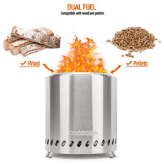 Detachable grate of COOZOOM fire pit for easy ash disposal
