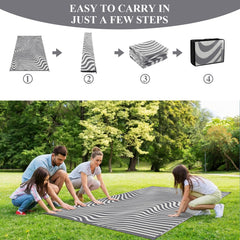 Detail of Vaukki Outdoor Rug 8x10 with UV fade resistant coating