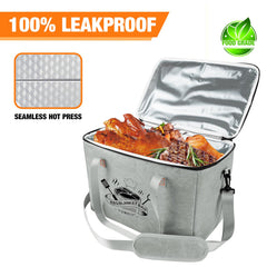 Detail of YGMkit BBQ Blanket padded handle and shoulder strap