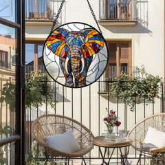 Detailed patterns of AMDERVEN Elephant Suncatcher