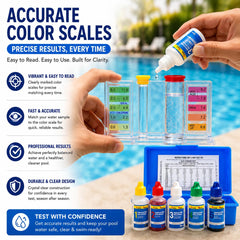 Detailed view of colour scales in XtremepowerUS test kit