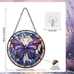 Detailed view of Rngmsi butterfly suncatcher with flowers