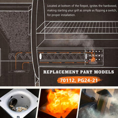 Detailed view of YAOAWE igniter parts including fuses