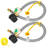 Detoypapa 18 Inch RV Propane Hose with brass fittings