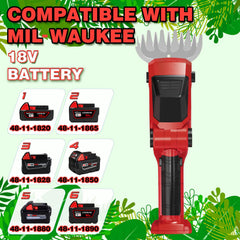 DEVTBLUN Cordless Hedge Trimmer side view showing blade