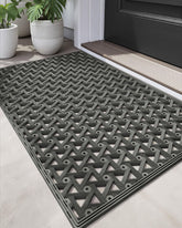 DEXI 24x36 grey rubber doormat front view