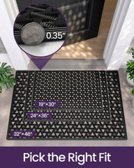 DEXI Doormat with staggered groove design