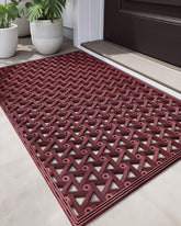DEXI Front Door Mat Red rectangular 24x36 view