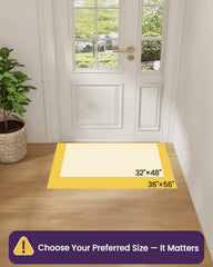 DEXI Thin Door Mat with rubber backing on a tiled floor