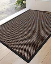DEXI Ultra Thin Indoor Door Mat 24x36 black front view