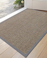 DEXI Ultra Thin Indoor Door Mat 24x36 grey front view