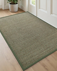 DEXI Ultra Thin Indoor Door Mat 36x56 green front view