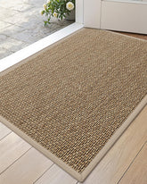 DEXI Ultra Thin Indoor Door Mat beige front view