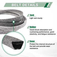 DHLPTX deck belt installed on John Deere mower