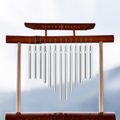 different lengths of wind chime tubes measuring from 2.75 to 4.55 inches