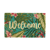 DII Natural Coir Doormat Tropical design front view