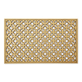 DII Rubber Doormat Gold Double Ring front view