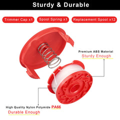 Dilsuaco 14pcs String Trimmer Spool in package