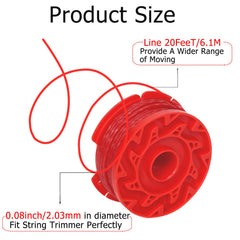 Dilsuaco String Trimmer Line 0.08" close-up of spools