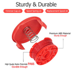 Dilsuaco String Trimmer Line 8-piece set displayed