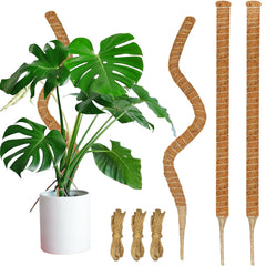 Dimpoo 3 Pack 47'' Moss Pole with jute rope attached