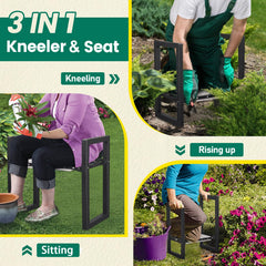 DIOVPLX Garden Kneeler and Seat in use for gardening