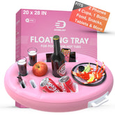 DIVEBLAST Floating Drink Holder front view in pink