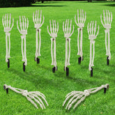 DIYDEC Halloween Skeleton Arm Decor 10 pcs set front view