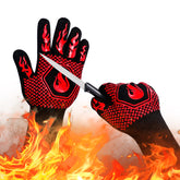 DKHDBD BBQ Gloves in red, front view