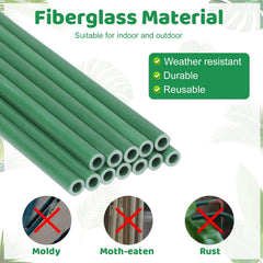 Dntorx plant stakes showing durable fiberglass material