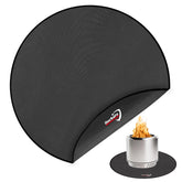 DocSafe 42" Fire Pit Mat front view in black