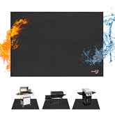 DocSafe Under Grill Mat 65x42 inches black front view