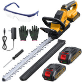 DocSmart 20'' cordless hedge trimmer front view with blade