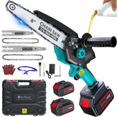 DocSmart Mini Chainsaw front view with 8-inch guide bar