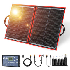 DOKIO 100W Portable Foldable Solar Panel front view