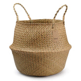 DOKOT Extra Large Seagrass Plant Basket with handles, natural colour