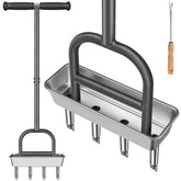 Dolibest Lawn Coring Aerator front view with stainless steel plugs