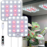 DOMMIA Under Shelf Grow Light Pearl White panel front view