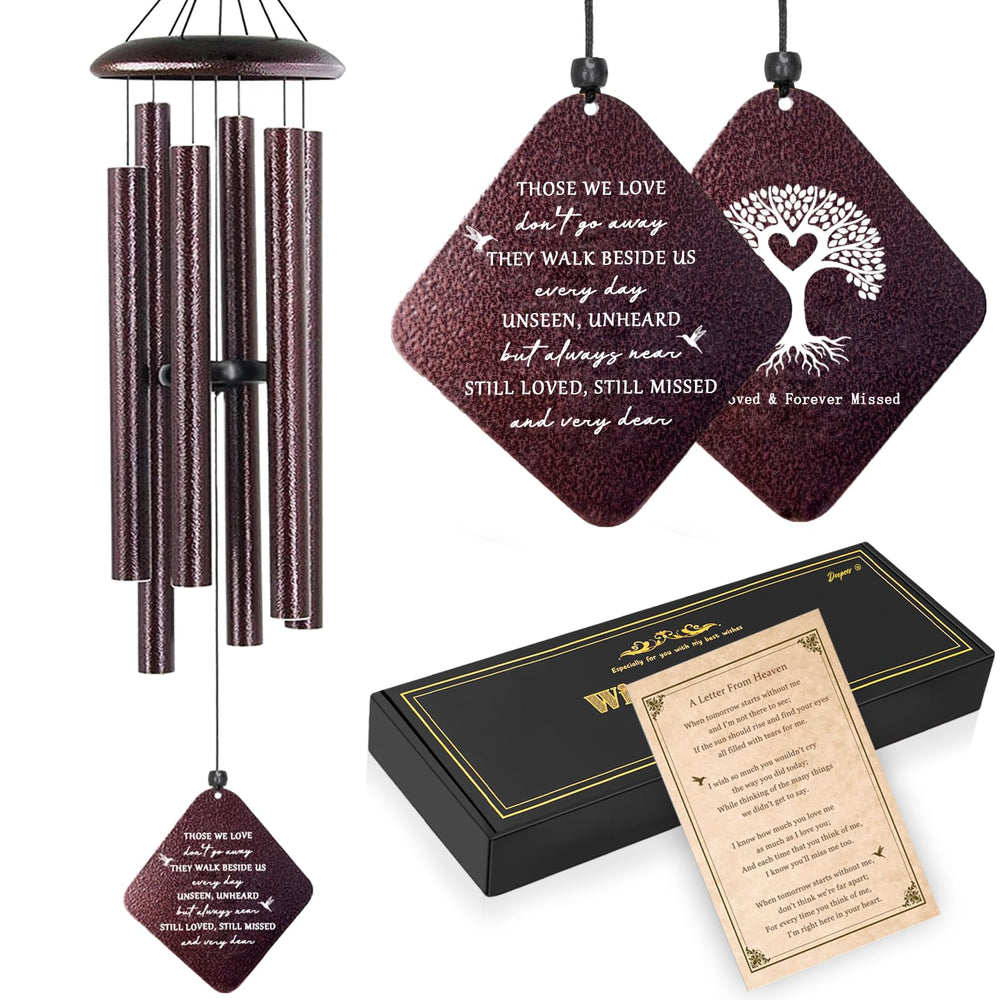 Doopeer 32-inch memorial wind chimes in bronze finish