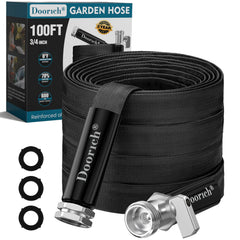 Doorich 100ft garden hose black model front view